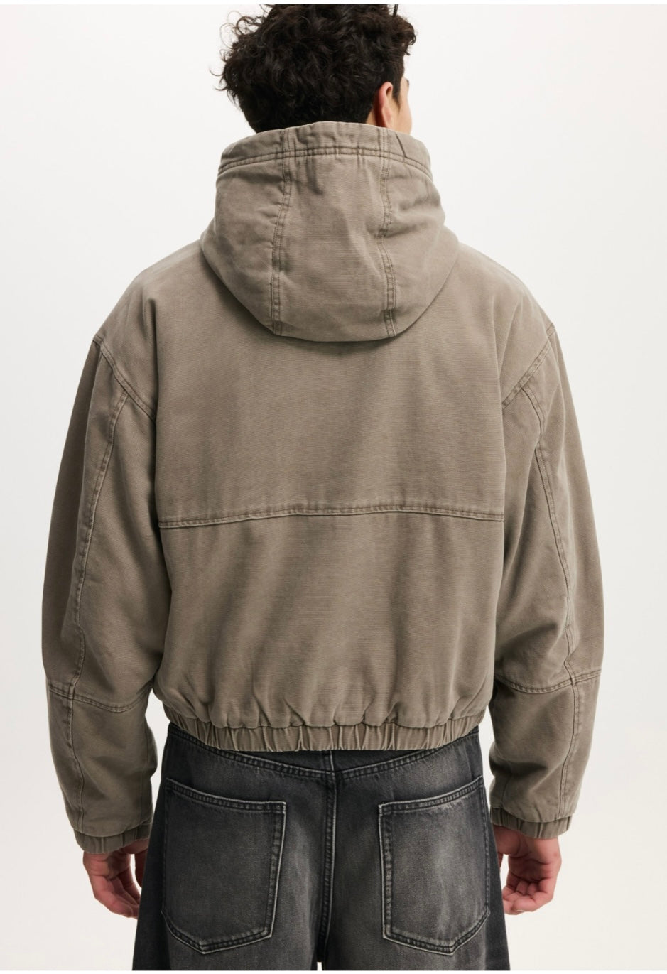 Cropped Hooded Bomber