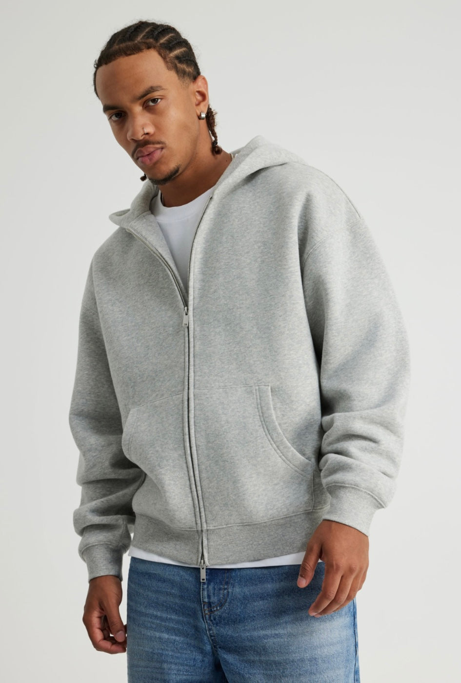 Authentics Oversized Zip Thru Hoodie