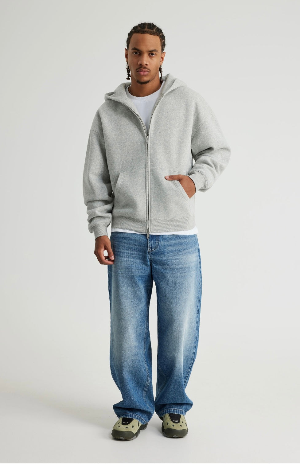 Authentics Oversized Zip Thru Hoodie